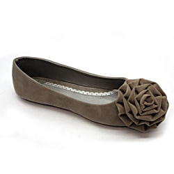 Timeless Timeless P1005 Womens Patent Flat Buckle Pumps - Grey