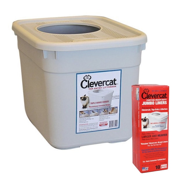 CleverCat Innovations Top Entry Litter Box with Box Liners 14362782