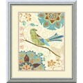 Daphne Brissonnet 'Eastern Tales Birds II' Framed Art Print
