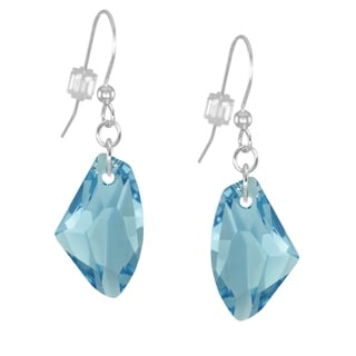 Jewelry by Dawn Aquamarine Crystal Galactic Sterling Silver Earrings