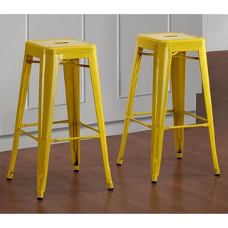 Cheap Tabouret 30-inch Lemon Metal Bar Stools (Set of 2)