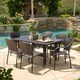 Christopher Knight Home Zumba PE Wicker 7-piece Outdoor Dining Set