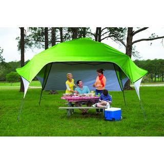 Fast Set Instant Pop Up Wing Canopy with Adjustable Rear Wall (10' x 10')