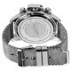 Akribos XXIV Men's Mesh-Bracelet Multifunction Watch with Black Dial