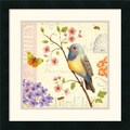 Daphne Brissonnet 'Birds and Bees I' Framed Art Print