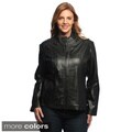 Collezione Italia Women's Plus Size 'Italia' Lambskin Jacket