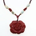 Rose Agate Pendant with Necklace (China)