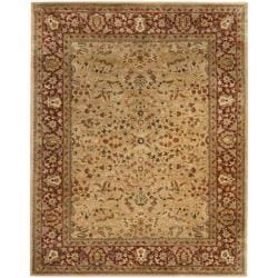 Sale Price Handmade Persian Legend Ivory/ Rust Traditional Wool Rug (7'6 x 9'6)