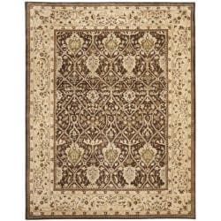 Low Price Handmade Persian Legend Brown/ Beige Wool Rug (9'6 x 13'6)
