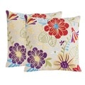 Christopher Knight Home Embroidered Flowers Pillows (Set of 2)