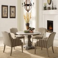 TRIBECCA HOME Kylie Rustic Birch 5-piece Traditional Euro Dining Set