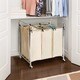 Seville Heavy Duty 3-bag Laundry Hamper Sorter