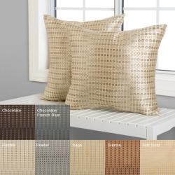 Jaipur Circle 18-inch Decorative Pillows (Set of 2)