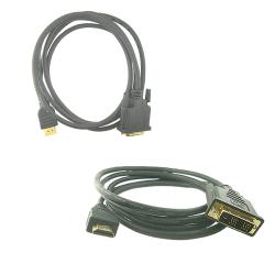 SKQUE 6-foot HDMI Male to DVI Male Cable