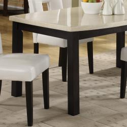 Mendoza 5-piece White 60-inch Dining Set