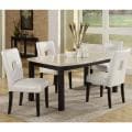 Mendoza 5-piece White 60-inch Dining Set