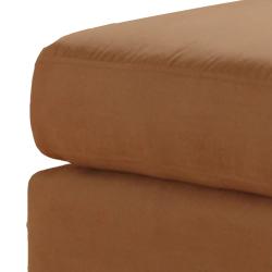 Estonia Peat Microfiber Ottoman