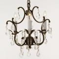 Versailles 3-light Black Crystal Mini Chandelier