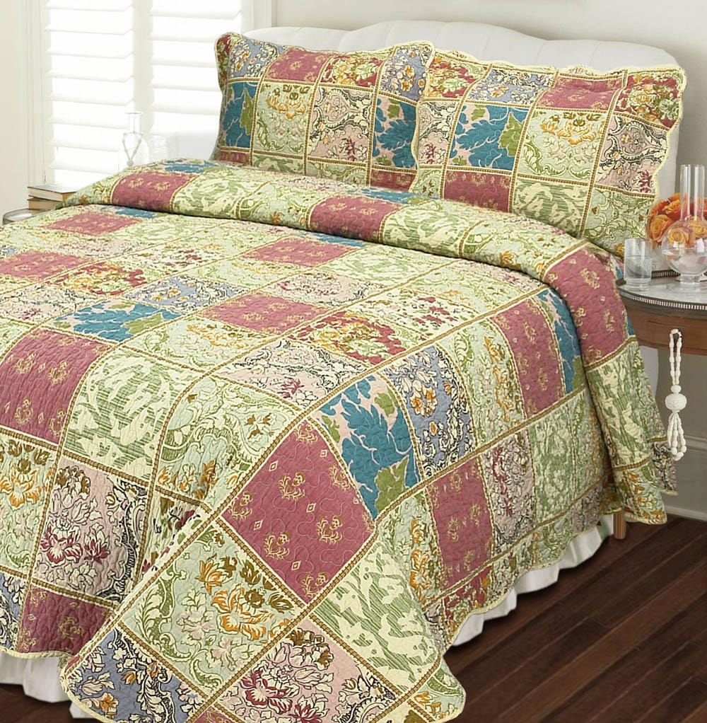 Mosaic Patchwork Kingsize Quilt Set Overstock™ Shopping Great
