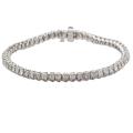 14k White Gold 3 1/10ct TDW Diamond Tennis Bracelet (I-J, I1-I2)