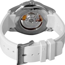 Hamilton Men's 'Seaview Day Date' White Rubber Strap Automatic Watch