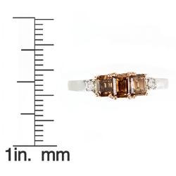 Dyach 14k Two-tone Gold 1 1/10ct TDW Brown and White Diamond Ring (I-J, I1-I2)