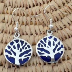 Silver Tree of Life Earrings (Mexico)
