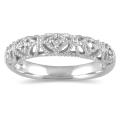 10k White Gold Women's 1/10ct TDW White Diamond Ring (I-J, I1-I2)