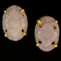 Mason Kay 14k Yellow Gold Lavender Jade Earring