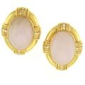 Mason Kay 14k Yellow Gold Jade 1/4ct TDW Diamond Earrings (G-H, VS1-VS2)