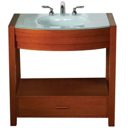 Hot Deal Sag Harbour Cherry Finish 8-inch Vanity