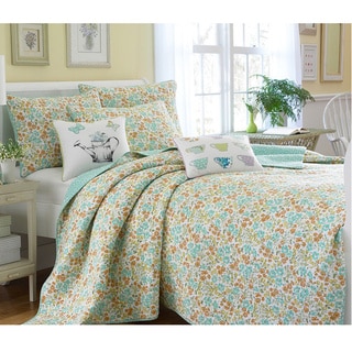 Quilted Bedspreads Queen on Laura Ashley Jaynie 3 Piece Full Queen Size Quilt Set Was