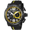 Graham Men's 'Silverstone' Black Dial Black Rubber Strap Watch
