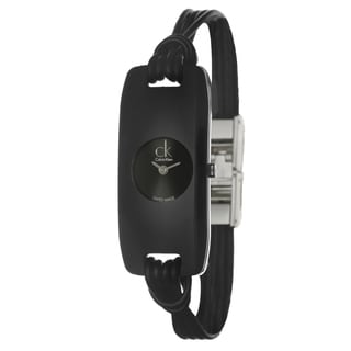 Calvin Klein Women's 'Connect' Black Glass Watch