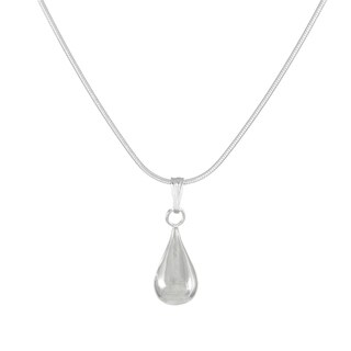 Jewelry by Dawn Round Teardrop Sterling Silver Snake Chain Necklace
