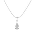 Jewelry by Dawn Round Teardrop Sterling Silver Snake Chain Necklace