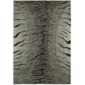Nourison Hand-tufted Animal Print Cosmopolitan Silver Rug (5' x 7'6)