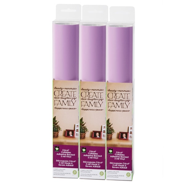 Cricut Lilac Adhesivebacked Vinyl Sheets (Pack of 3) Overstock™ Shopping Big Discounts on