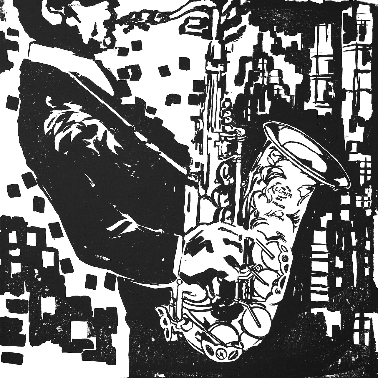 Black And White Music Artwork Viewing Gallery