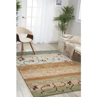 Hand-tufted Vine Cosmopolitan Green Rug (3'6 x 5'6)