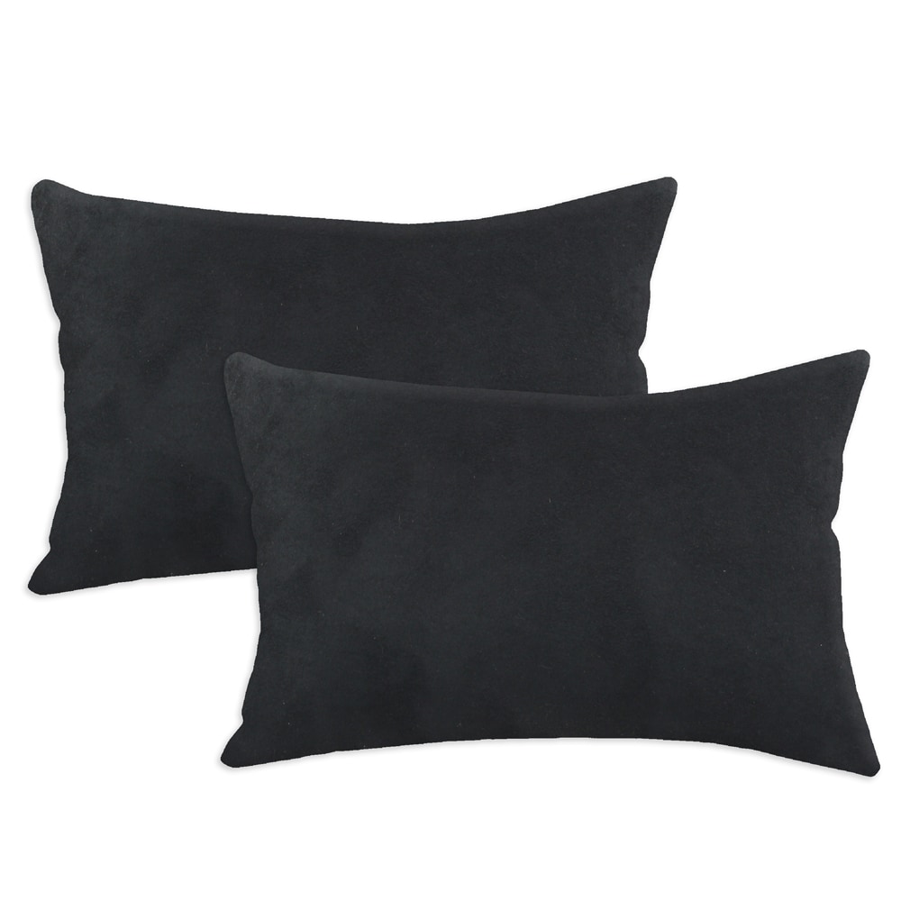 soft black pillows