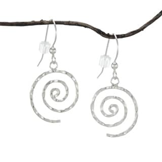 Jewelry by Dawn Hammered Swirl Sterling Silver Earrings