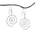 Jewelry by Dawn Hammered Swirl Sterling Silver Earrings