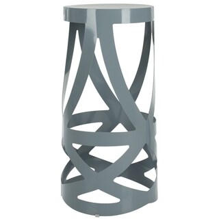 Steelworks Flares Grey Steel Stool (Set of 2)