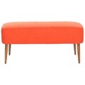 Retro Orange Wool Bench