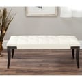 Safavieh Florence Cream Tufted Nailhead Bench