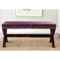 Safavieh Purple Nailhead X Bench