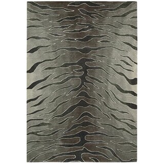 Hand-tufted Animal Print Cosmopolitan Silver Rug (3'6 x 5'6)