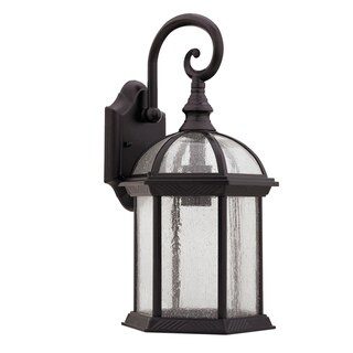 Transitional Rubbed Dark Bronze 1-light Outdoor Wall Fixture