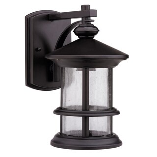Transitional Rubbed Dark Bronze 1-light Outdoor Wall Fixture
